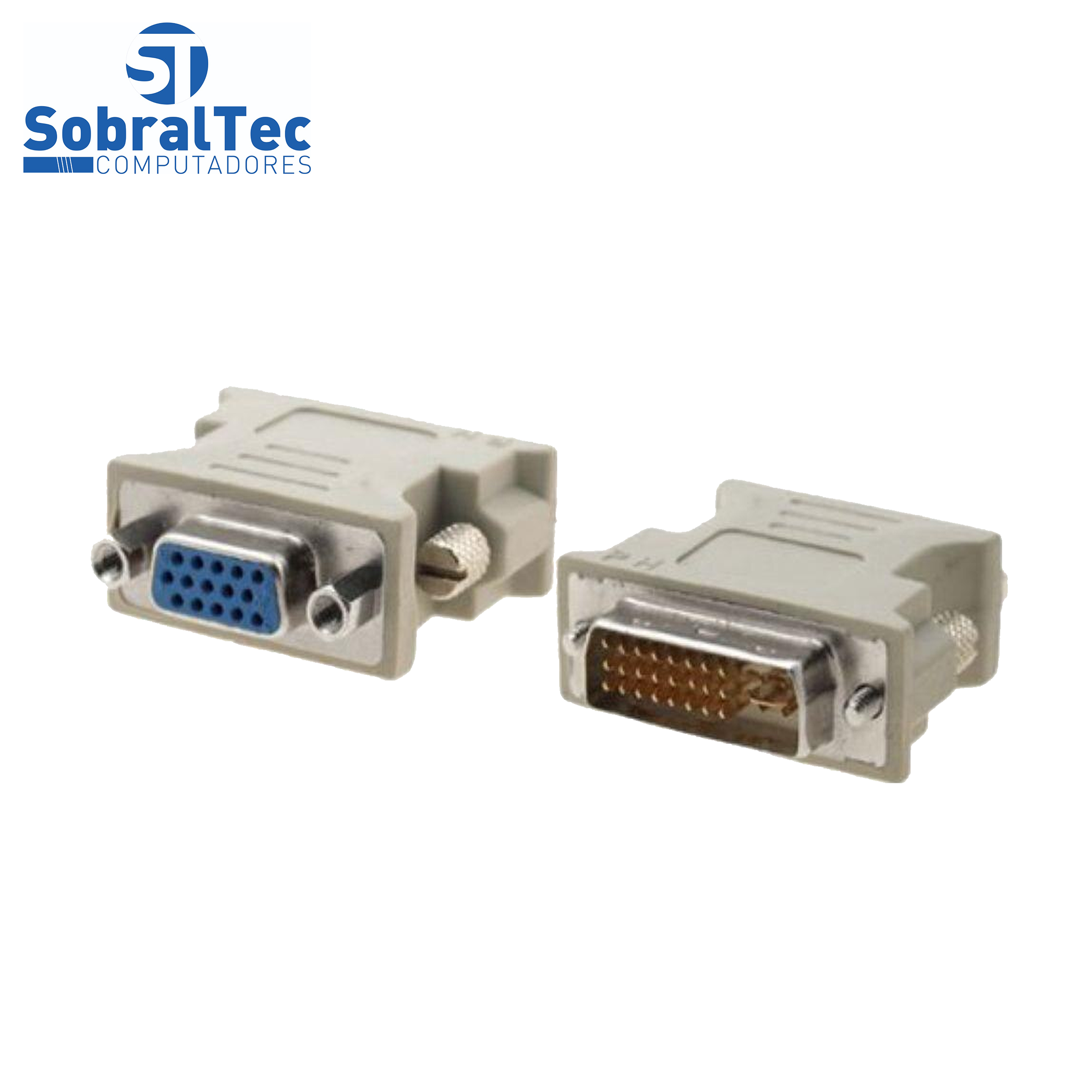 Adaptador Cabo Y DVI-I 24+5 Dual Link Macho x DVI-I Fêmea e VGA Fêmea Fca-38