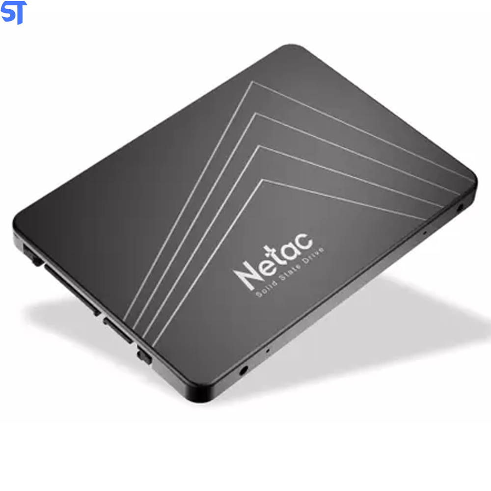 HD SSD Netac 120GB 2.5`SataIII 560Mbps de Leitura 520Mbps de Gravação - 3D Nand- Preto