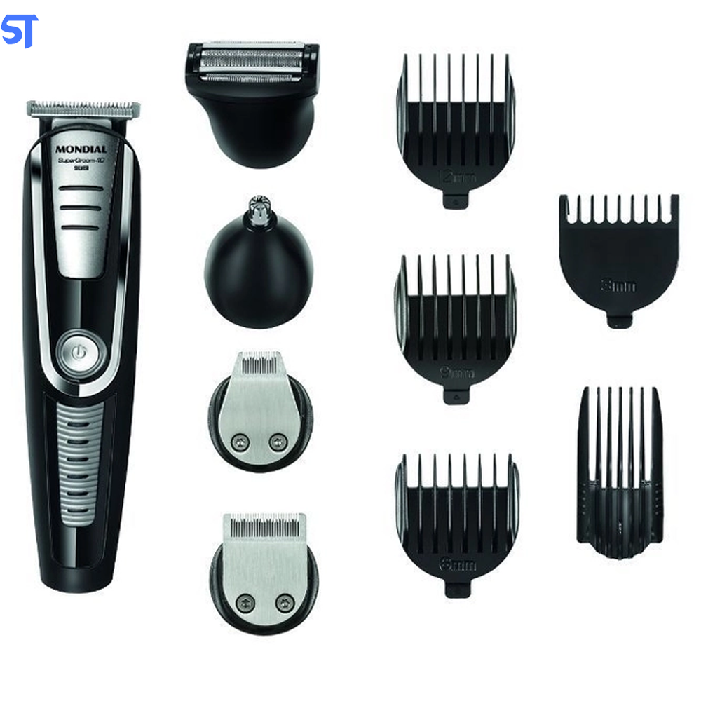 Aparador de Pelos Super Groom10 Bivolt Mondial, 6W - BG-06 em 4 Ajuste de Altura