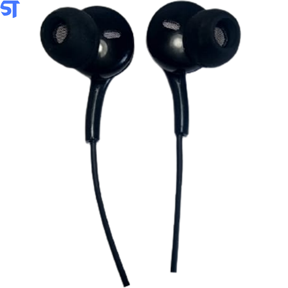 Fone De Ouvido Stereo Lelong Preto Com Borrachinhas Extras - LE-0233