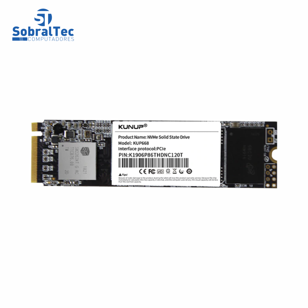 SSD M.2 NVMe Protocolo Solid State Drive 2280 PCIe 256GB KUNUP