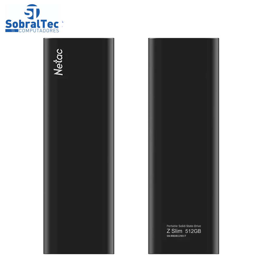 SSD Externo USB 3.2 Tipo C  250Gb 550Mb/s De Leitura E 480Mb/s De Escrita  Netac