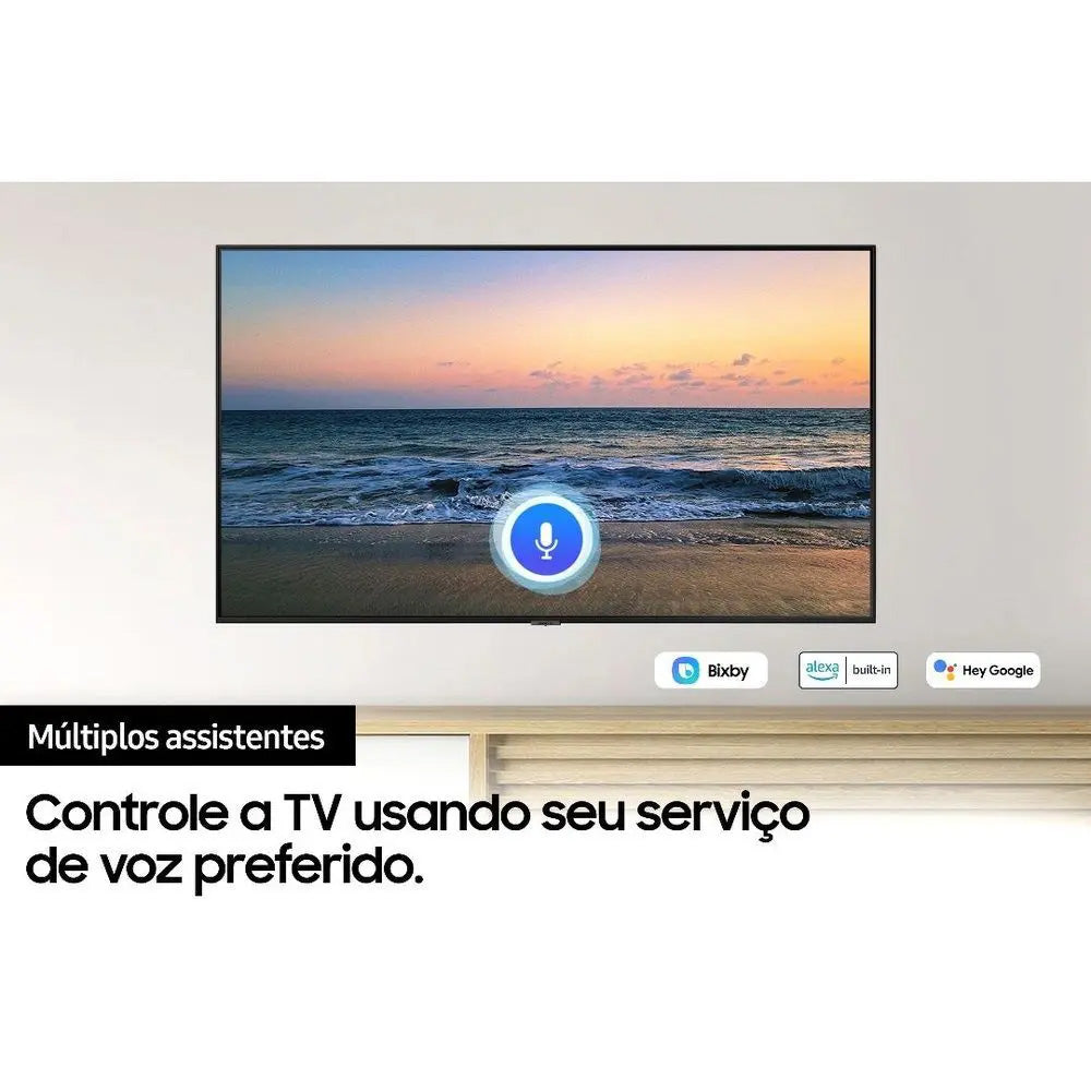 Smart TV 60" UHD 4K Samsung 60AU7700, Processador Crystal 4K, Tela sem limites, Visual Livre de Cabos, Alexa built in, C