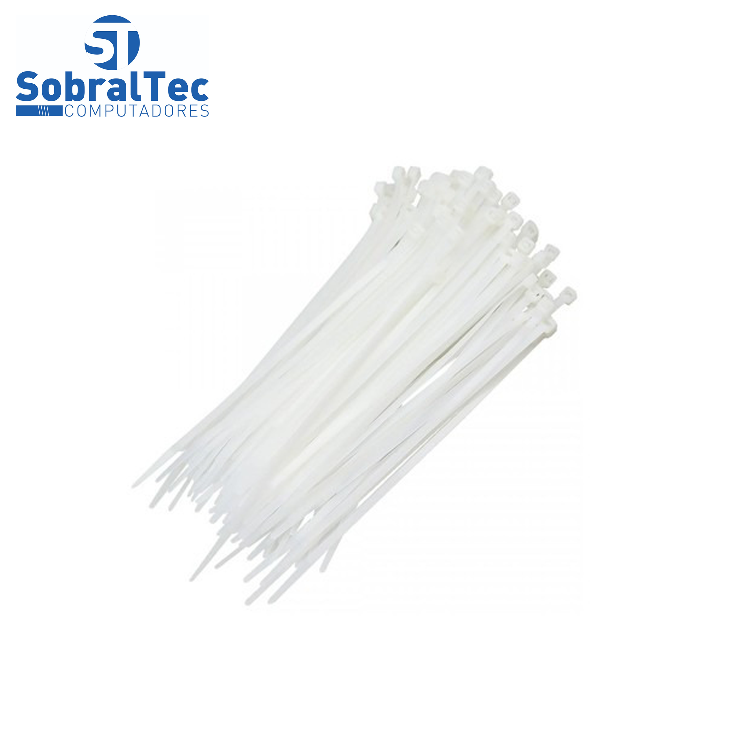 Abracadeira Nylon 3x100mm Com100 Branca