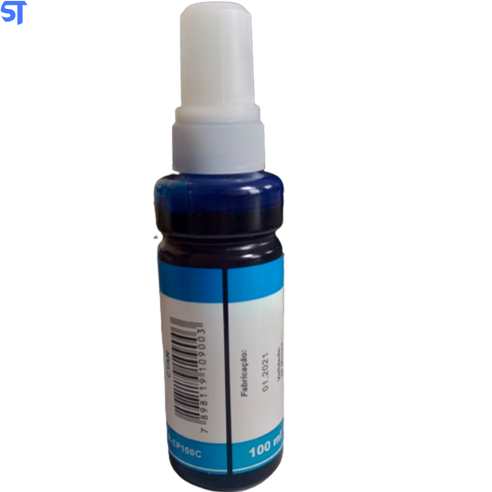 Tinta Refil Bulk Ink C compativel Epson Corante Azul 100Ml Cyano Kora R-EP100C