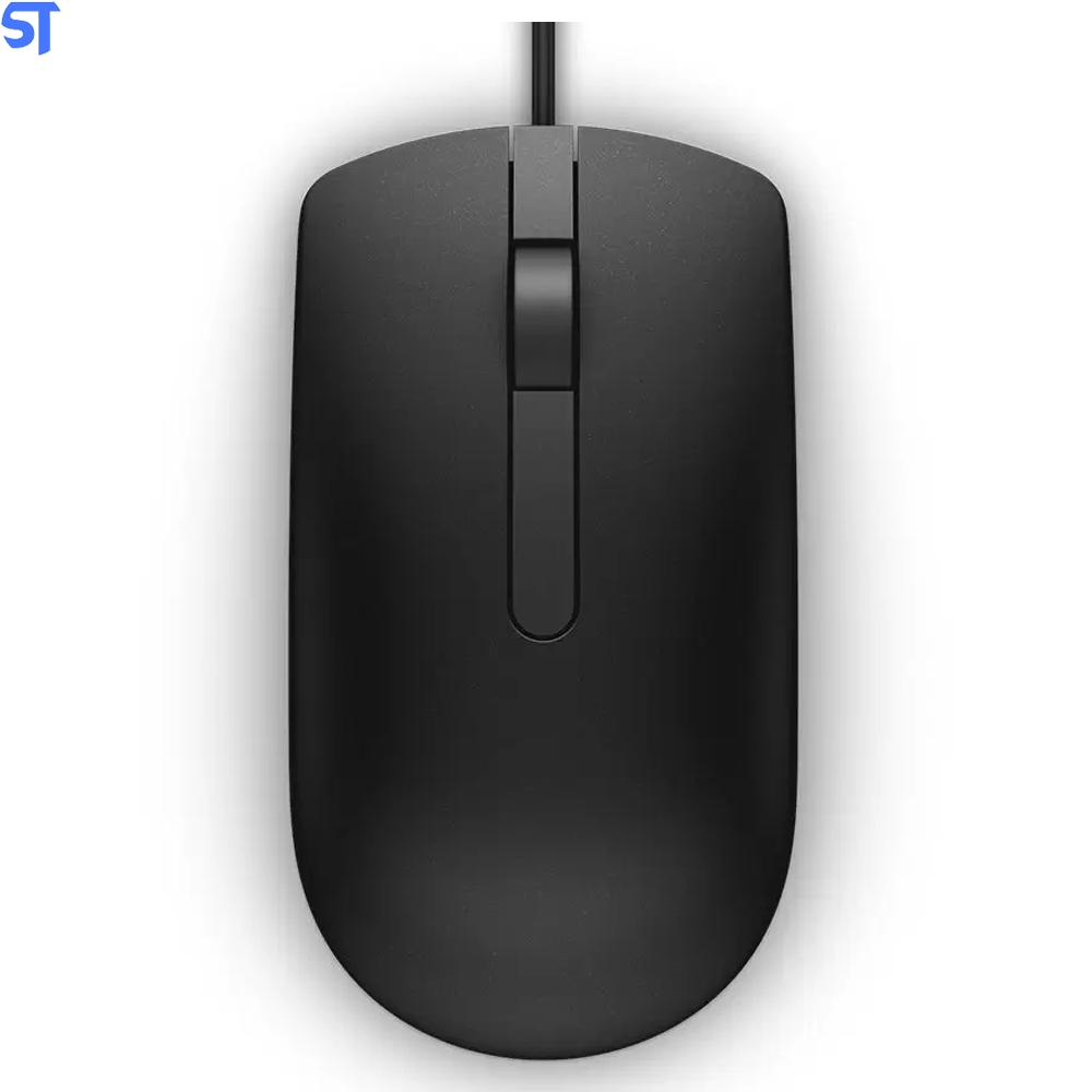 Mouse USB Optico Dell MS116, Conexão USB, Preto
