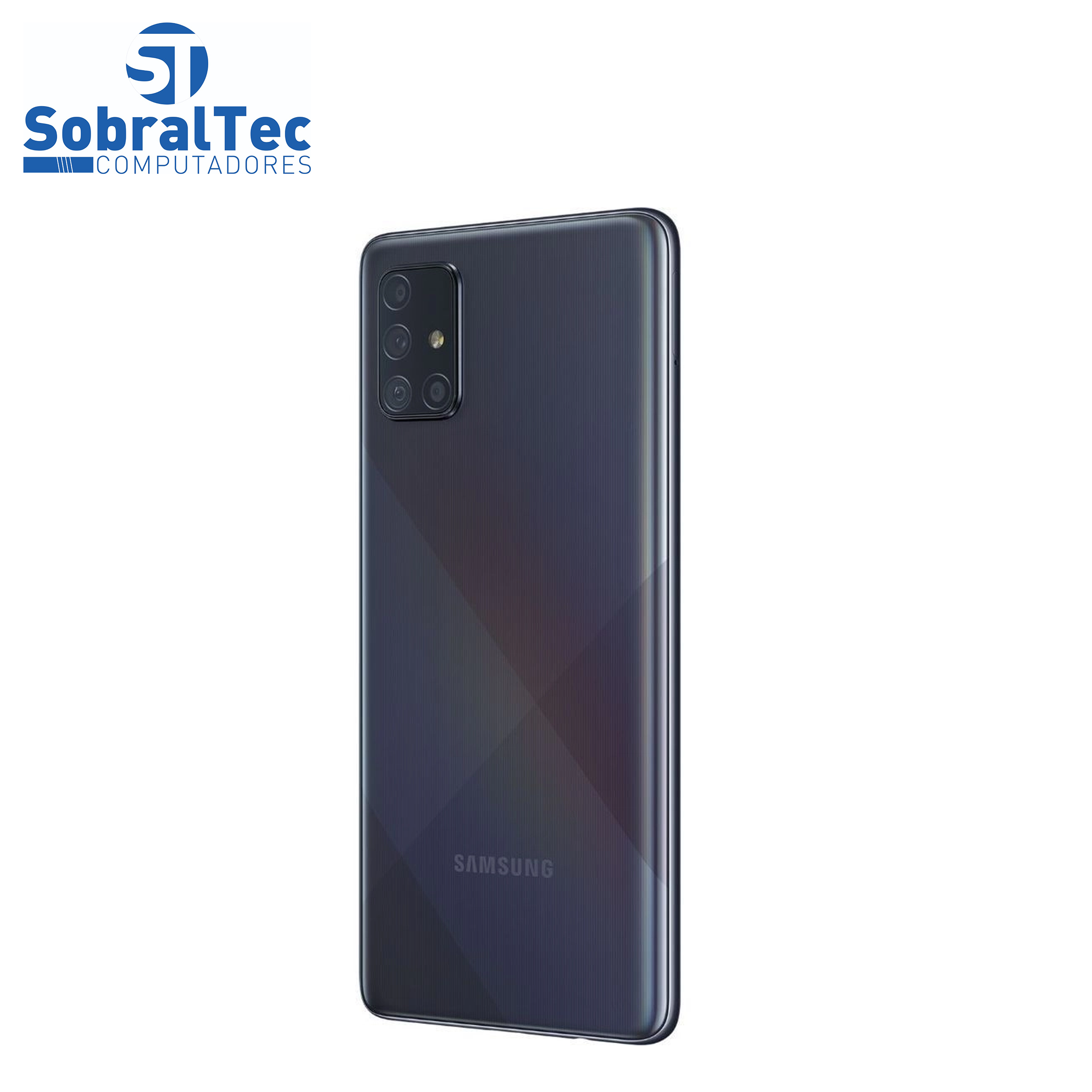 Smartphone Samsung Galaxy A71 128GB Preto 6GB RAM - Tela 6,7” Câm. Quádrupla Câm. + Selfie 32MP