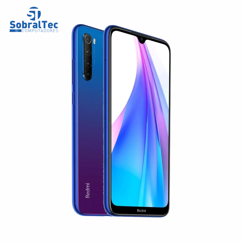 Smartphone Xiaomi Redmi Note 8T Starscape Blue 64GB 4Gb Ram 48MP Tela 6,3" Dual Sim Com Case Protetora M1908C3XG