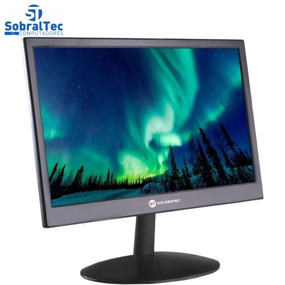 Monitor LED 19.5" Widescreen HDMI e VGA e Som Goldentec MG19