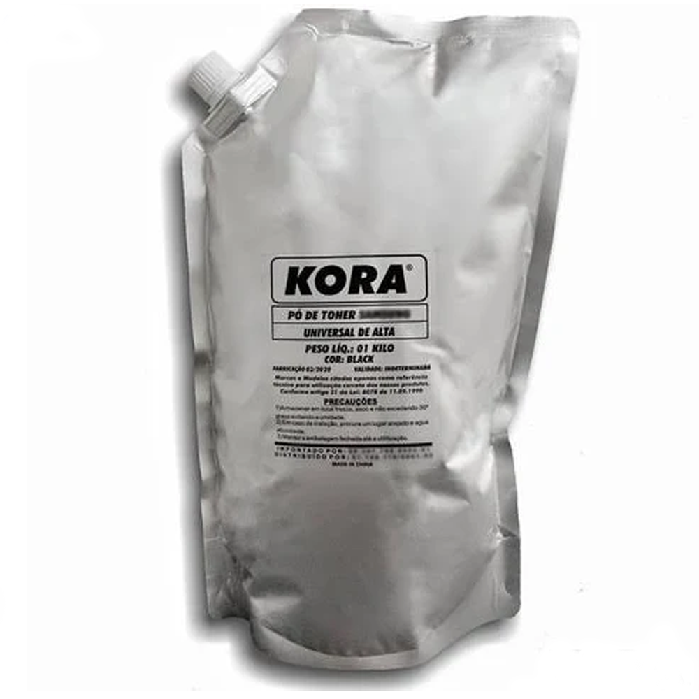 Refil Pó Para Recarga de Toner Compatível Brother TN360/410/580/650/750/780 Bag 1KG Kora