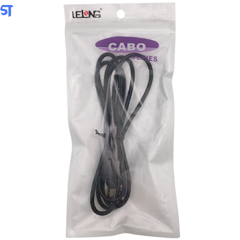 Cabo Usb Para P2 Lelong Preto - Le-1004