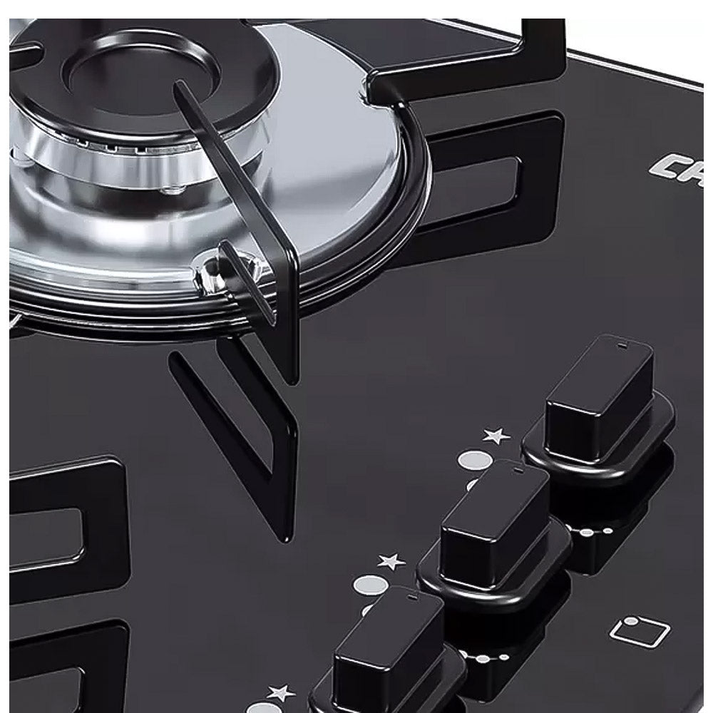 Fogão Cooktop Gás Chamalux 4 Bocas Ultra Chama Preto 127V/220V