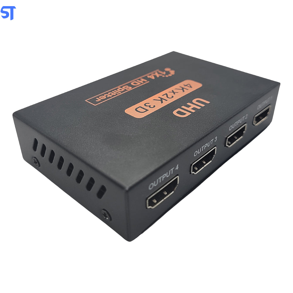 Duplicador Splitter HDMI 1 Entrada X 4 Saidas Divisor Full Hd 4K x 2K 1.4 3D HUB