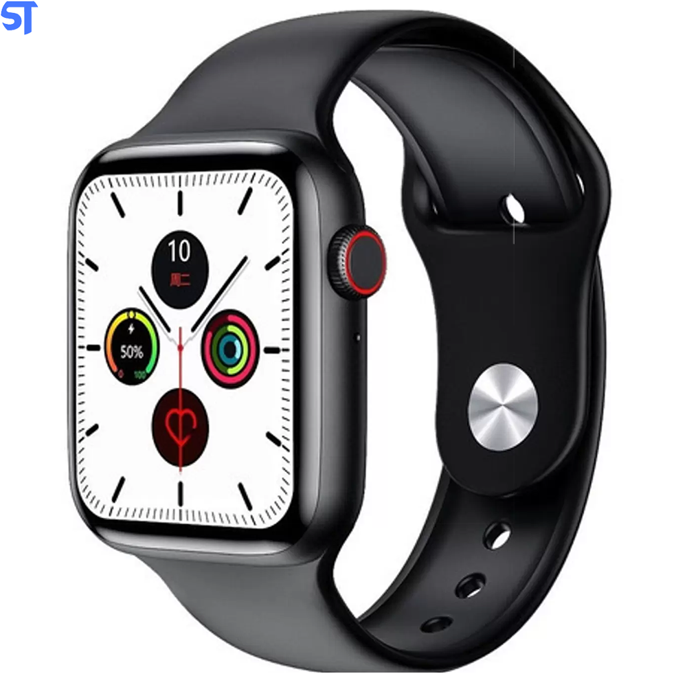 Relógio SmartWatch W26 Preto Tela Infinita Com Sensor Cardíaco