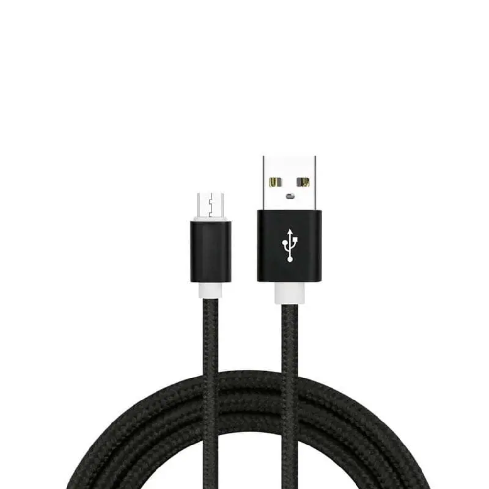 Cabo Usb x Micro USB V8 Trançado Para Celular Cores Variadas