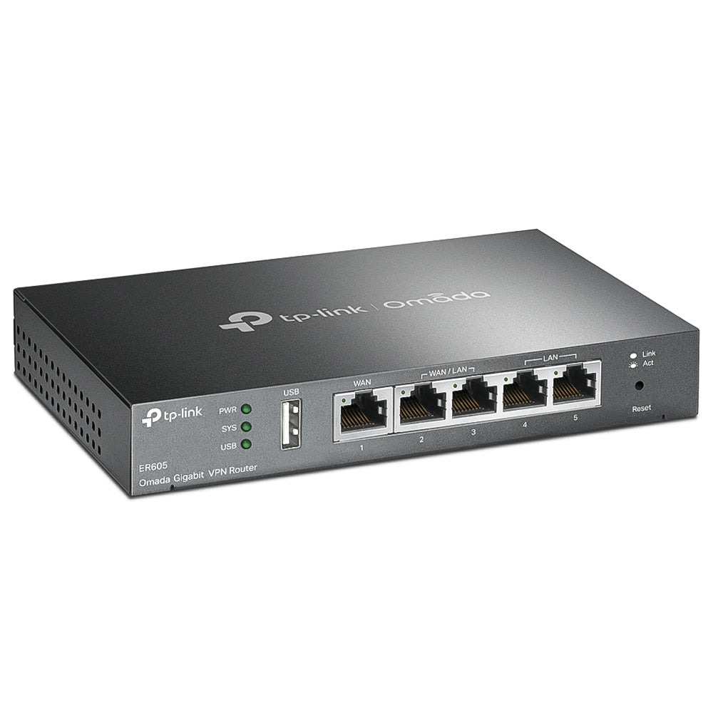 Load Balance Roteador Vpn Gigabit Router Tp-link Omada ER605 TL-ER605 SMB Multi-Wan Gigabit, Safestream