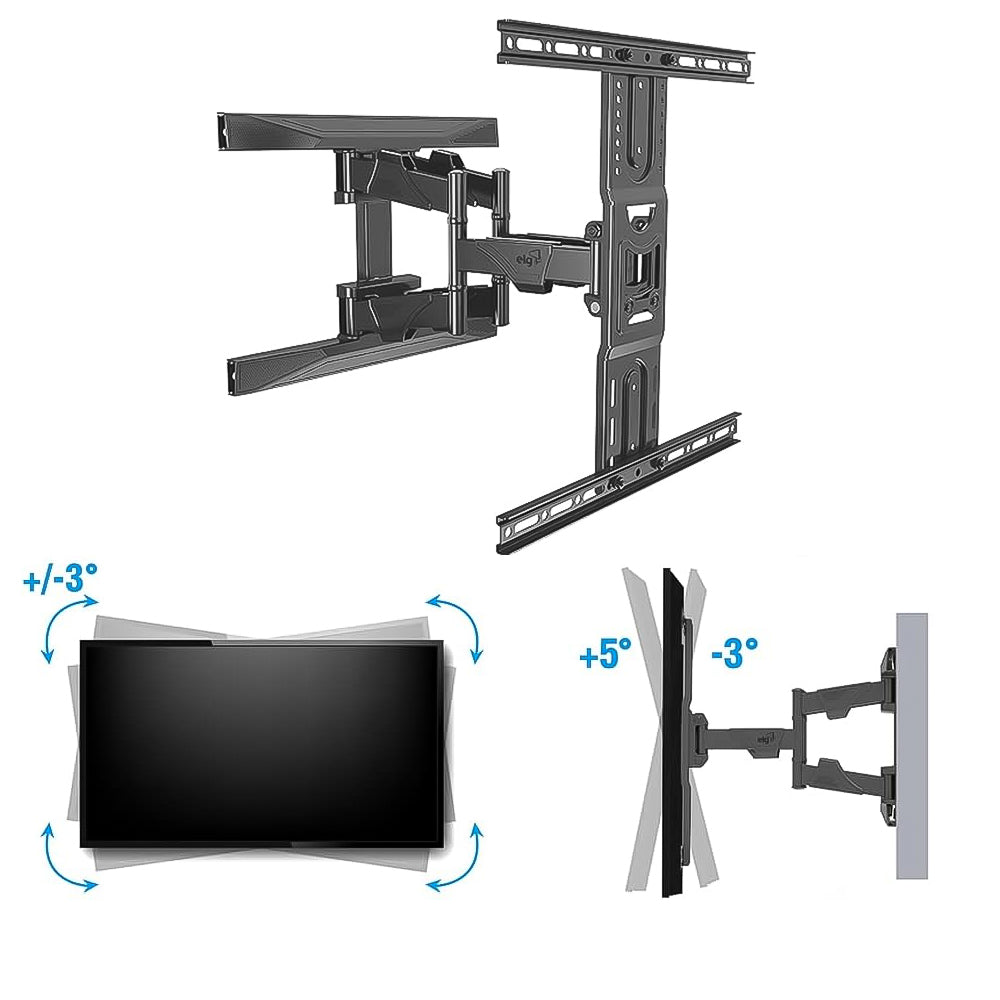 Suporte Articulado de Parede Para TVs Planas e Curvas de 32'' a 75'' com Peso Máximo de 46 Kg - A02V6N ELG
