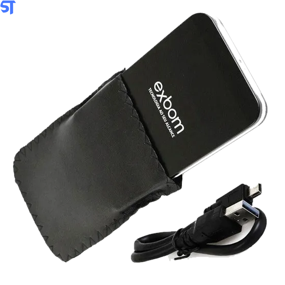 Case de Gaveta Usb 3.0 para Hdd 2.5" Sata Slim Externo Blister- Exbom Cghd-30