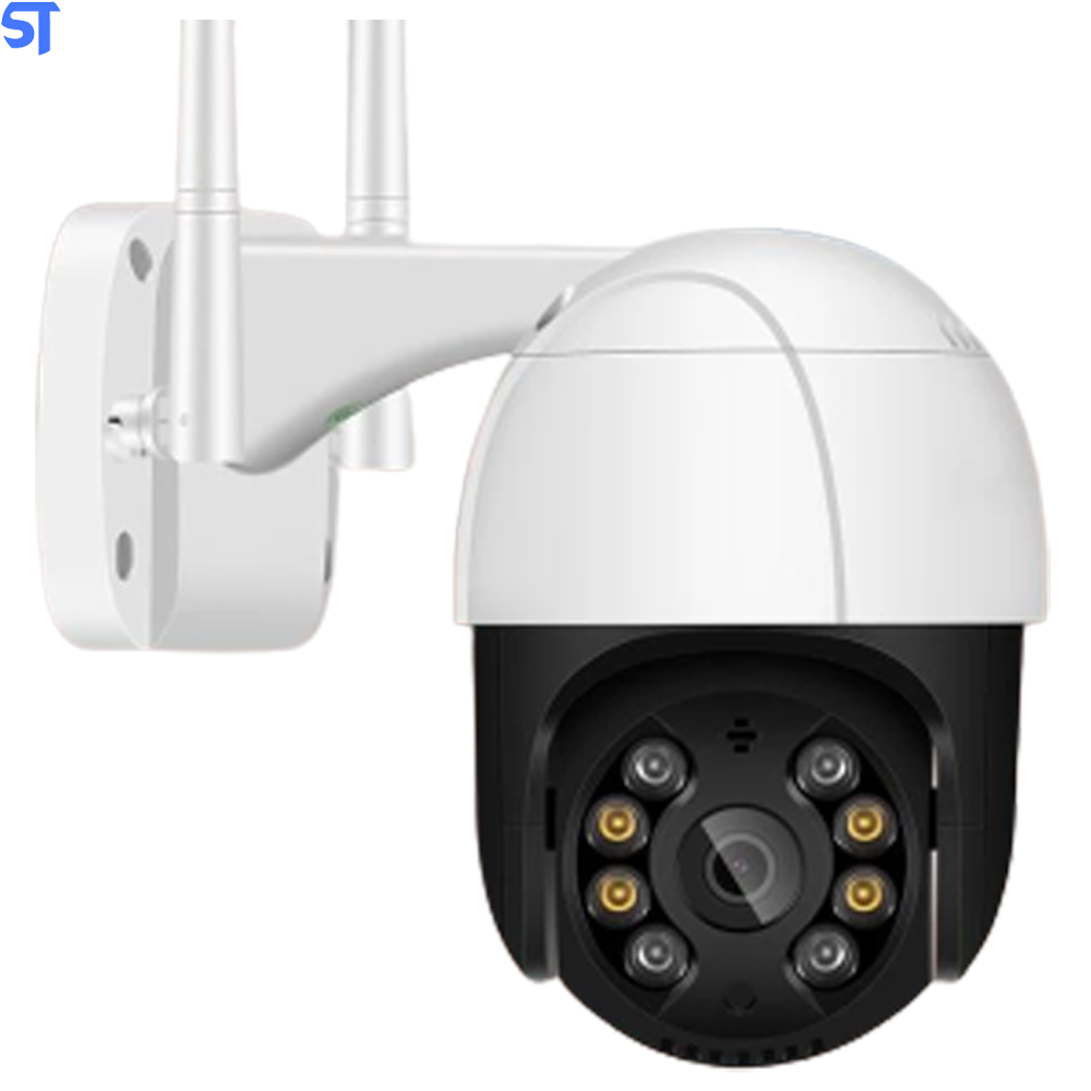 Câmera IP Mini Speed Dome Anbiux  WiFi Externa 2MP S/Cartão Alerta De Duas Vozes Detecção Humana