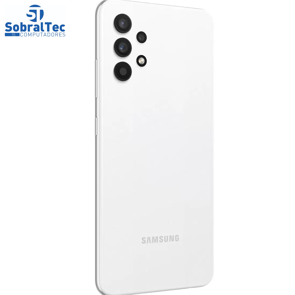 Smartphone Samsung Galaxy A32 128GB Branco 4G - 4GB RAM Tela 6,4” Câm. Quádrupla + Selfie 20MP