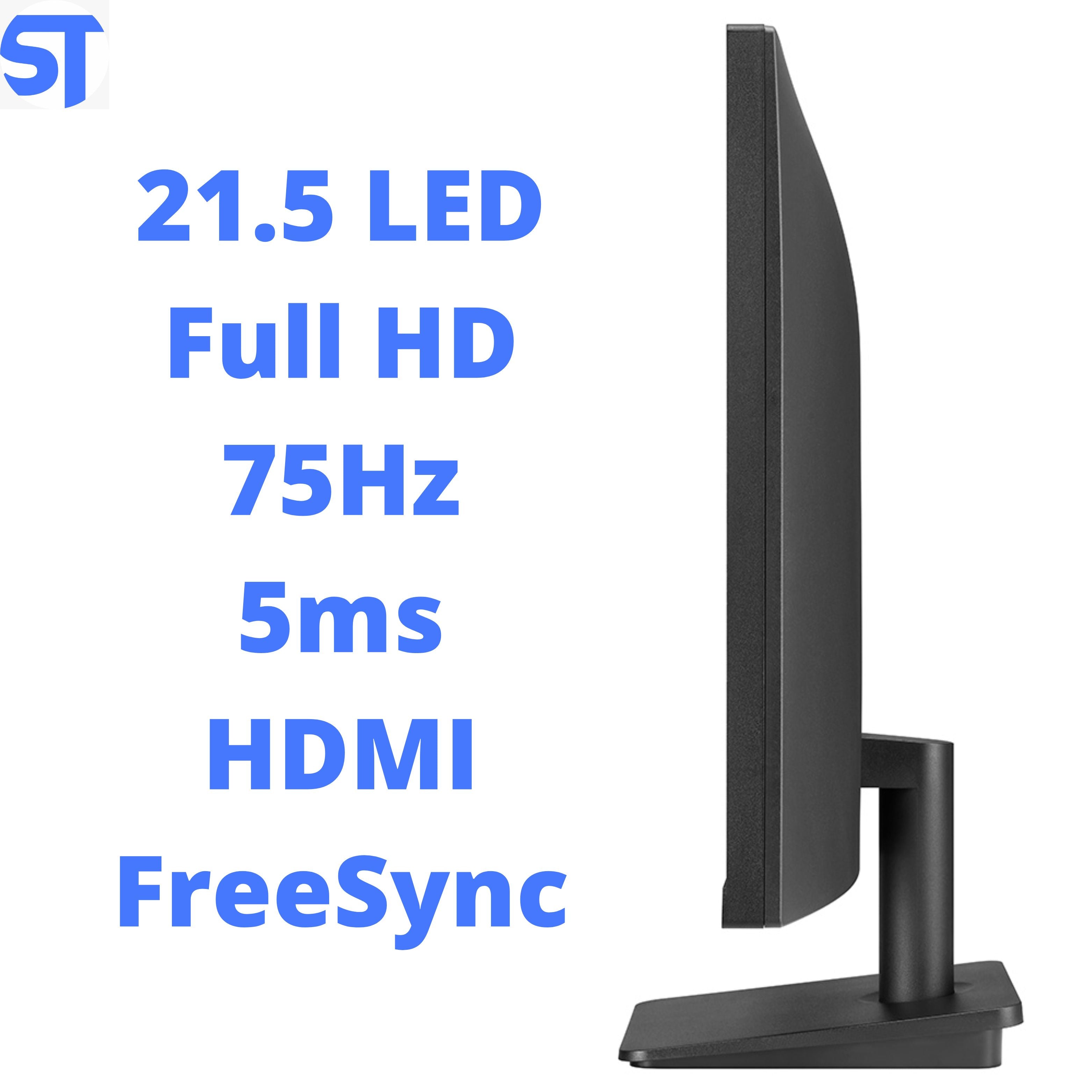 Monitor Gamer LG 21.5 LED Full HD, 75Hz, 5ms, HDMI, FreeSync - 22MP410-B