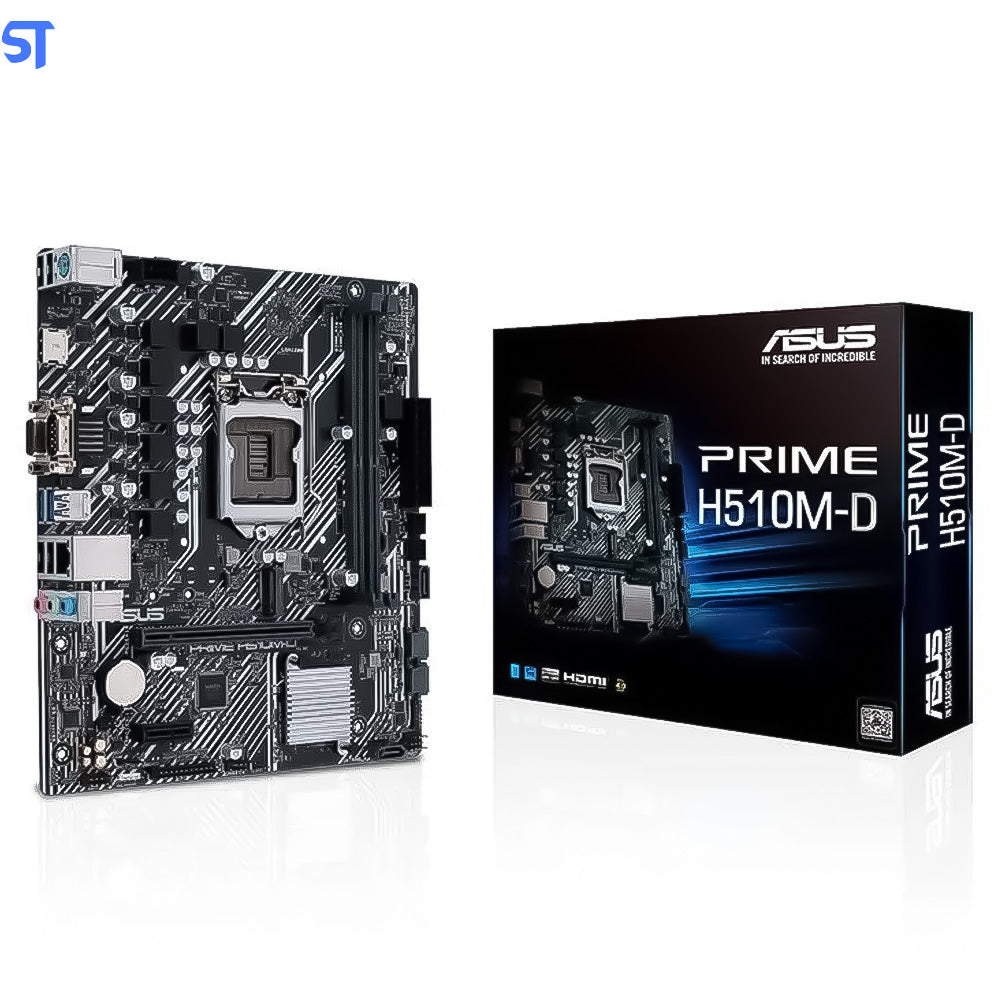 Computador Intel® Core™ i5 (10400)- Asus H510 -Memoria DDR4 8GB 2400MHz - HD SSD 512GB -Com Teclado Mouse Brind MousePad
