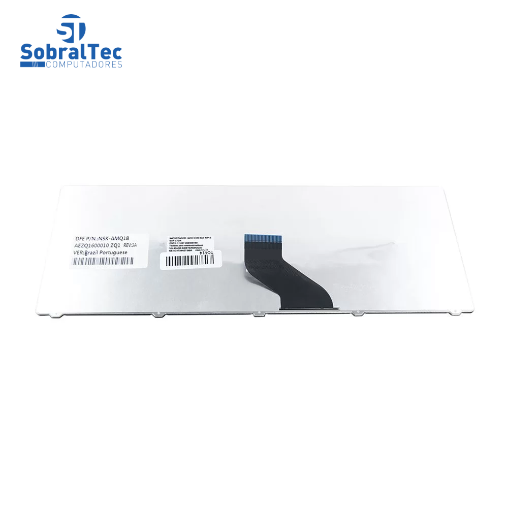 Teclado Notebook Compativel Com Acer Aspire 3810 3810T 4810 4810T - Preto- Br - F3 Bluetooth