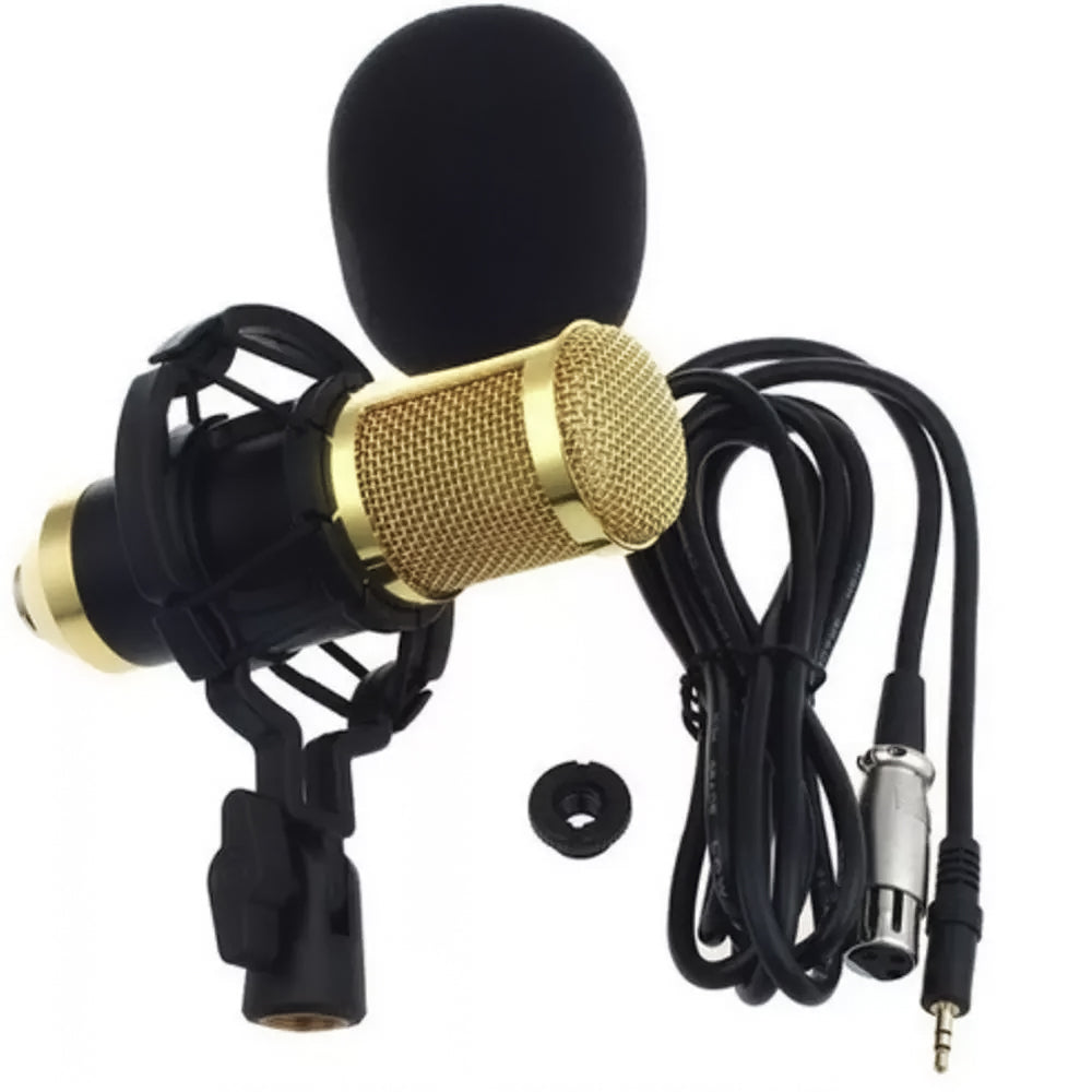 KIT Setup Podcast Completo - Mesa 04 Canais BT + 02 Microfones Condensador Profissional