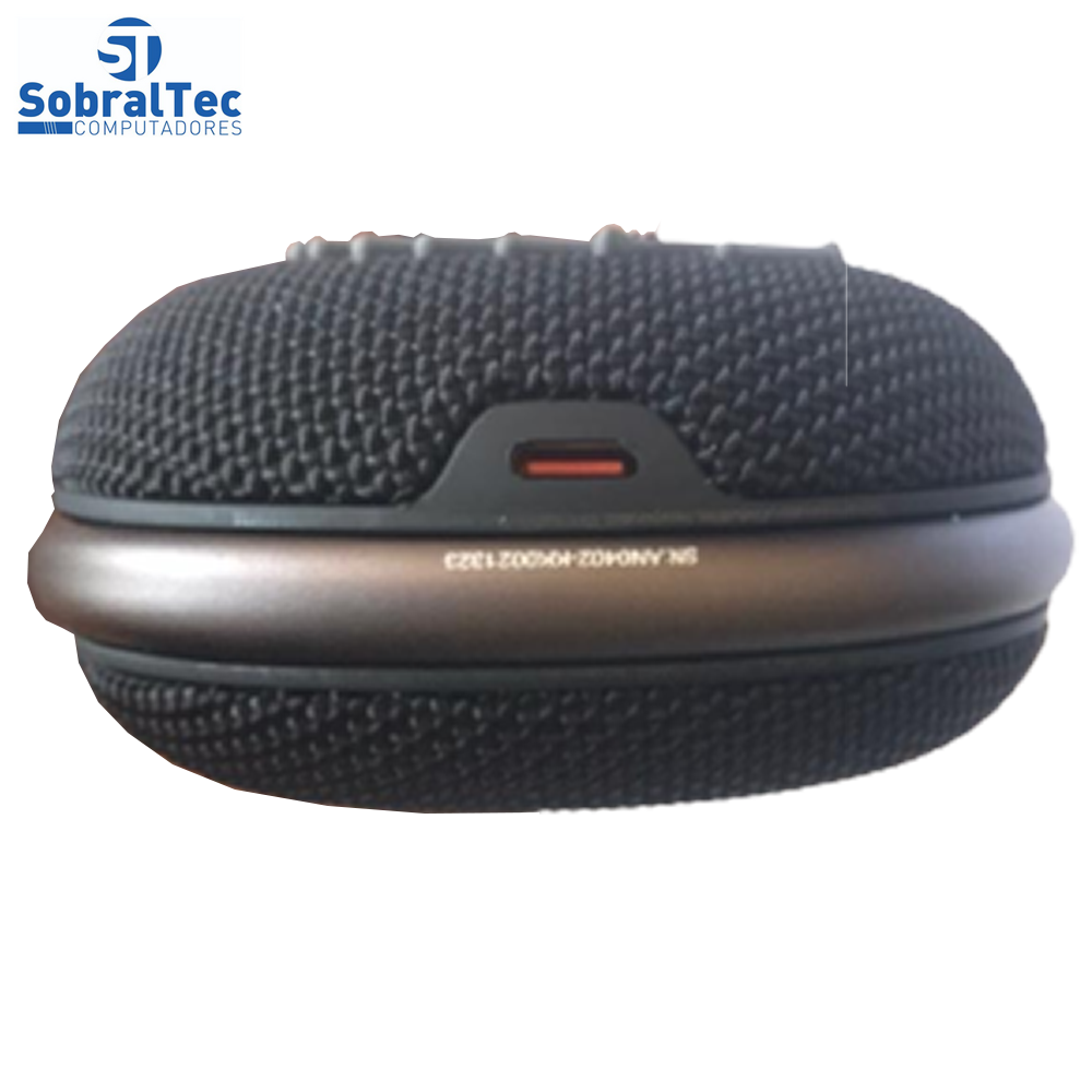 Caixa de Som Portátil JBL Clip 4 Bluetooth 5W À Prova D'água e Poeira Preto