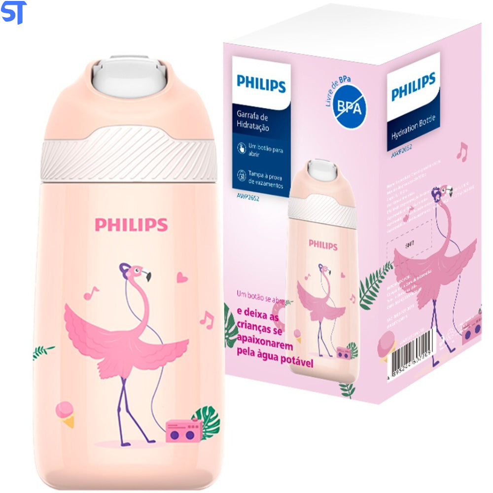 Garrafa Térmica Infantil Philips Flamingo 350ml AWP2652PK