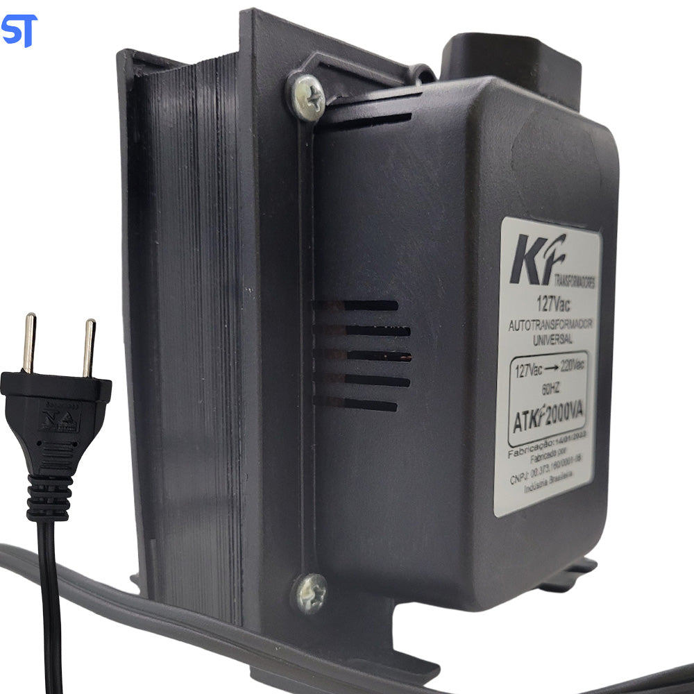 Auto Transformador Universal 2000VA Bivolt - 127v / 220v - Mika Transformadores (Semi - Novo)