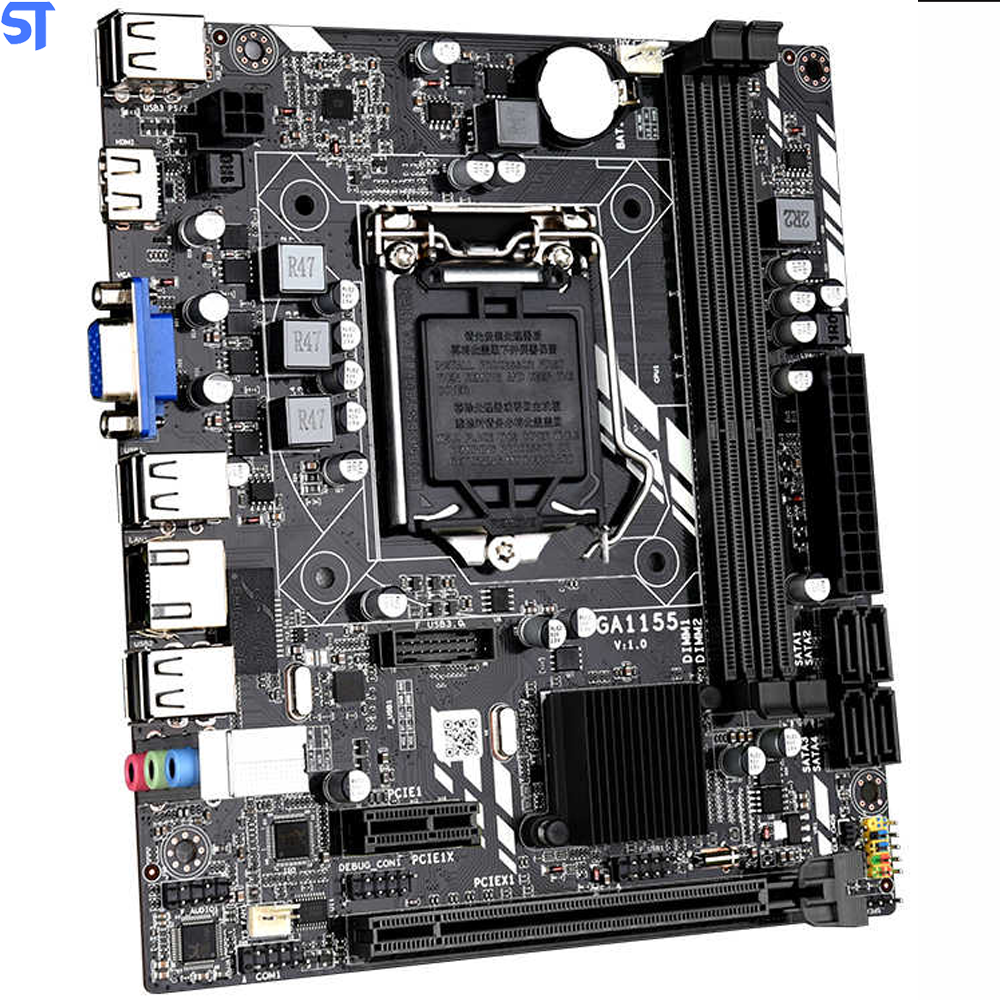 Placa Mãe Daixu H61 Socket Lga 1155 Para i3 i5 i7  DDR3- Capacidade de Memória De Até 16 GB