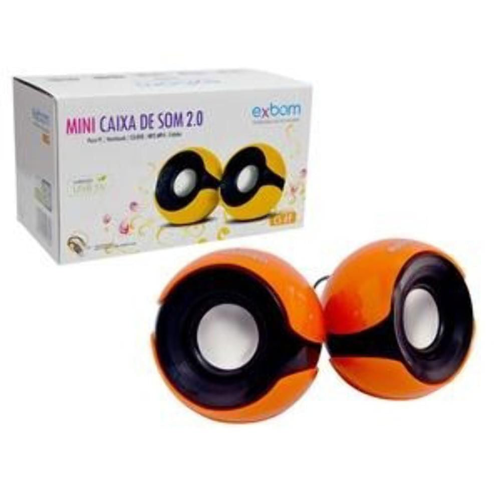 Caixa de Som USB 2.0 5W Para Computador Exbom CS68