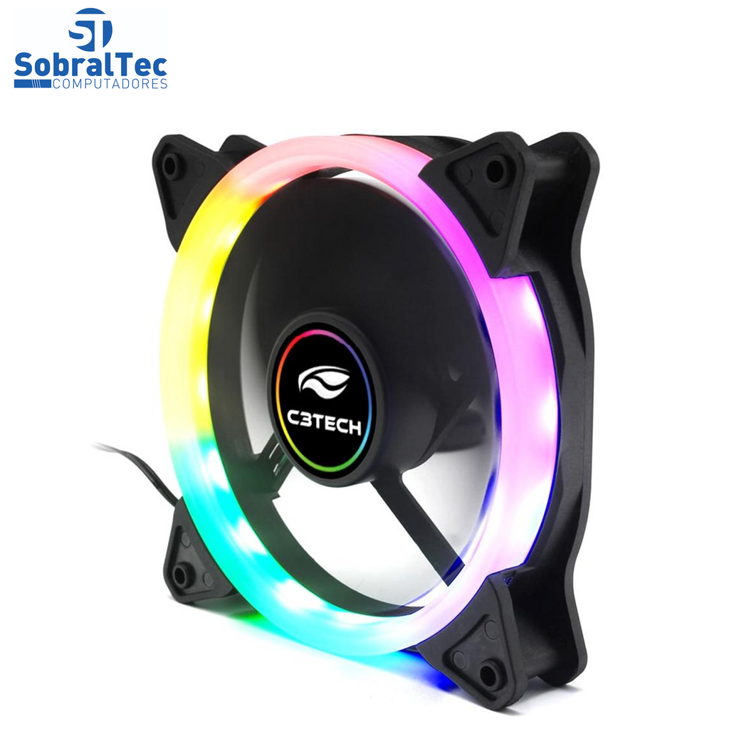 Cooler Fan F7-L120M 12CM LED 5 Cores C3T