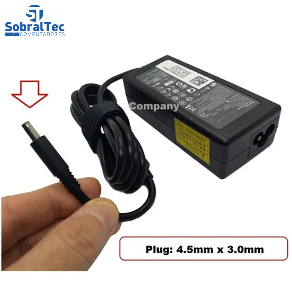 Fonte Para Notebook Dell Inspiron 19.5V 3.34A 65W 4.5*3.0mm