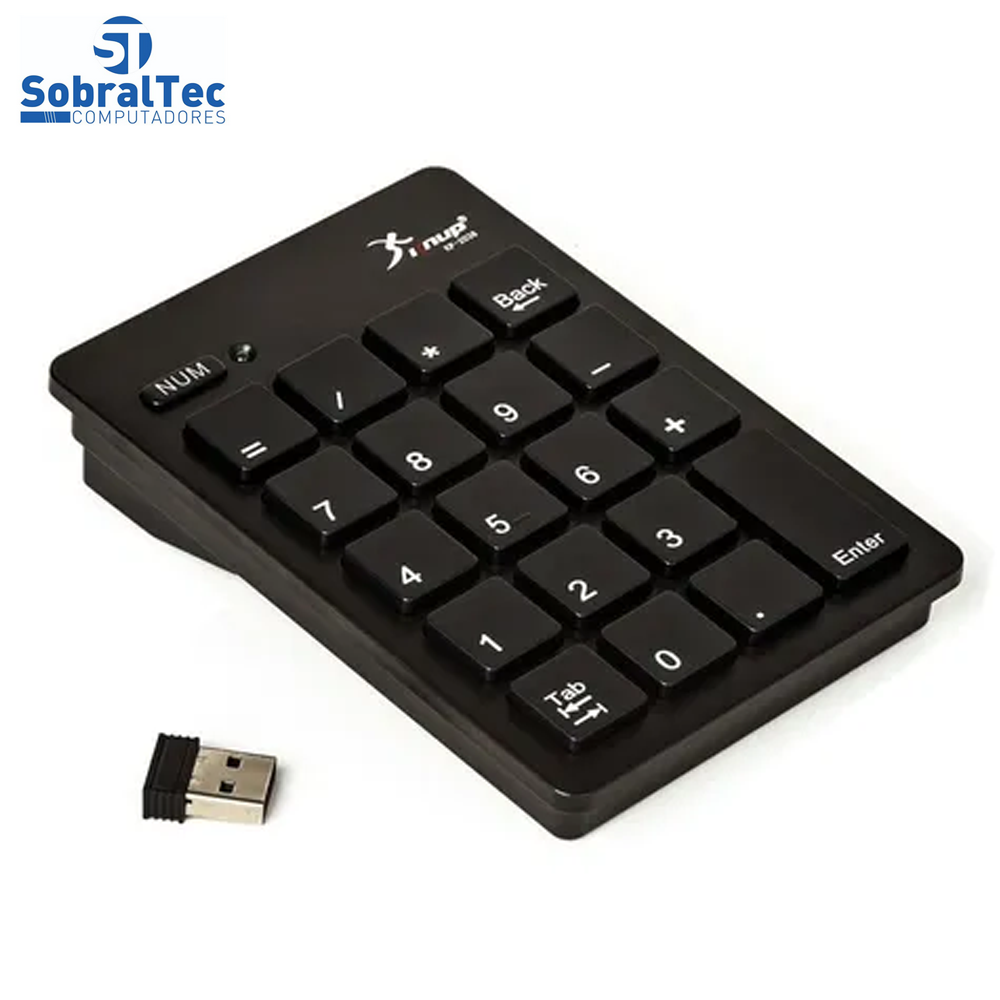 Teclado Numérico USB Goldentec TNG01 Preto