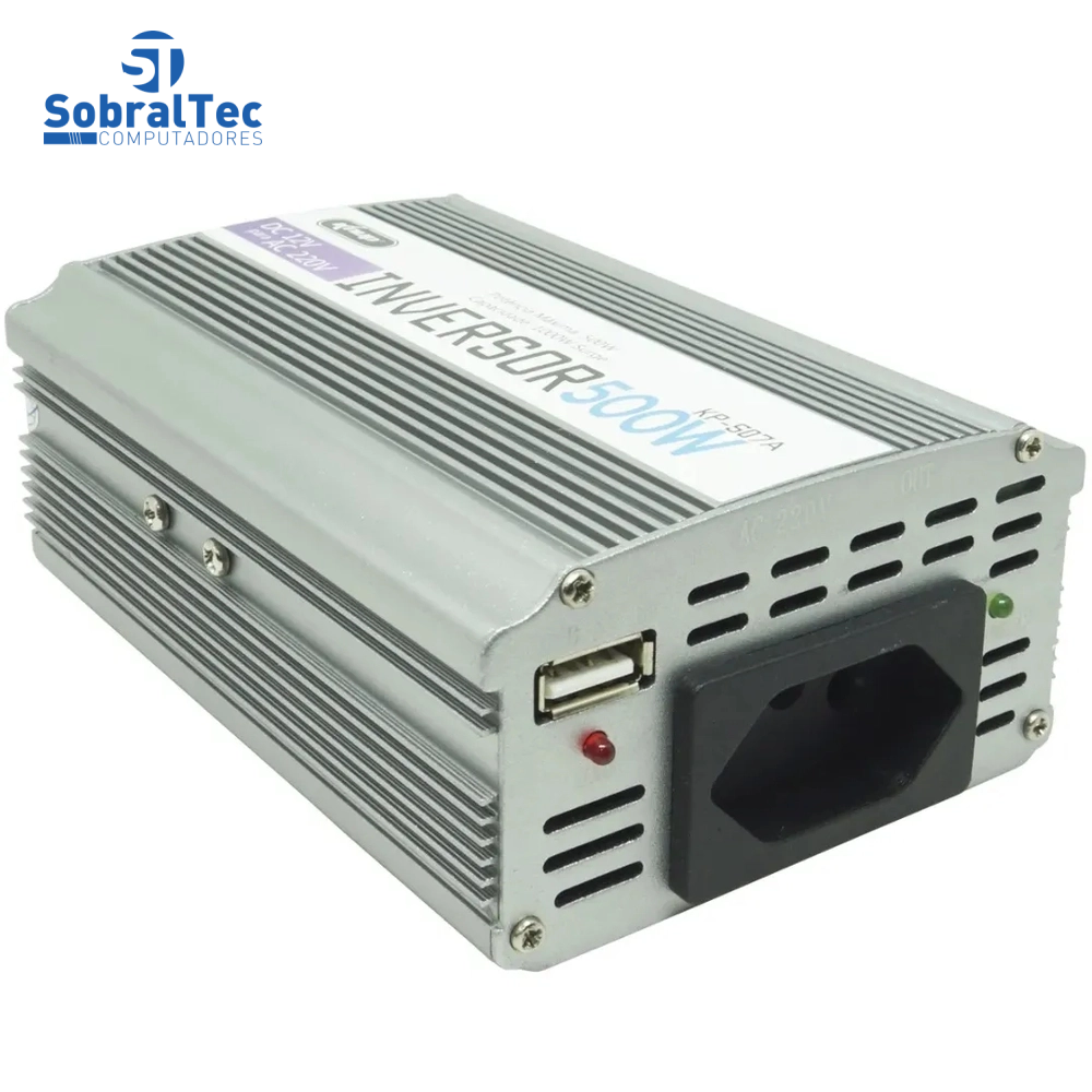 Inversor De Energia Veicular 12V Para AC220v 500w Knup 507a