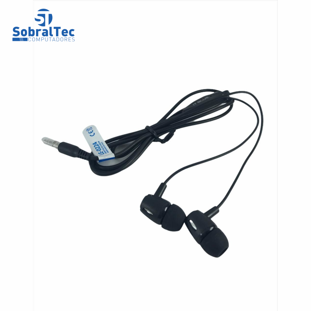 Fone De Ouvido Para Smartphone P2 Com Microfone IT BLUE LE-0224