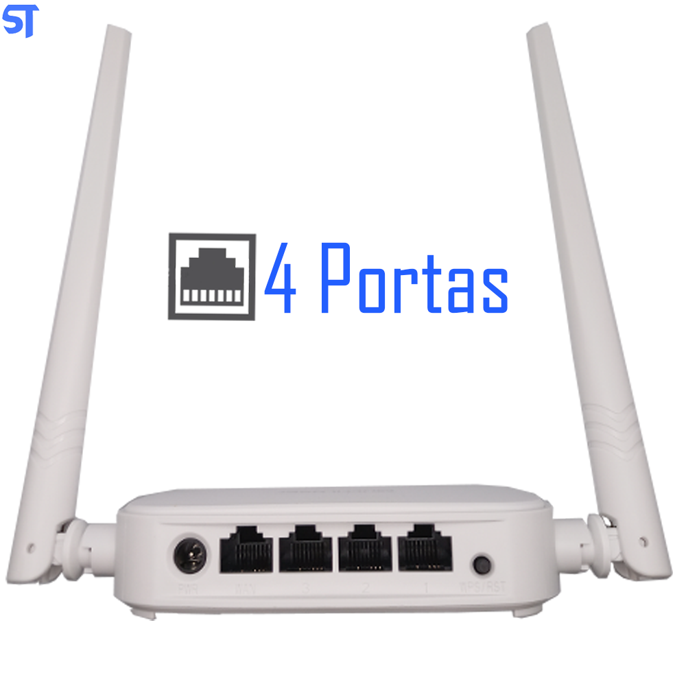 Roteador Wireless 300Mbps 2 Antenas 4 Portas Multilaser RE160