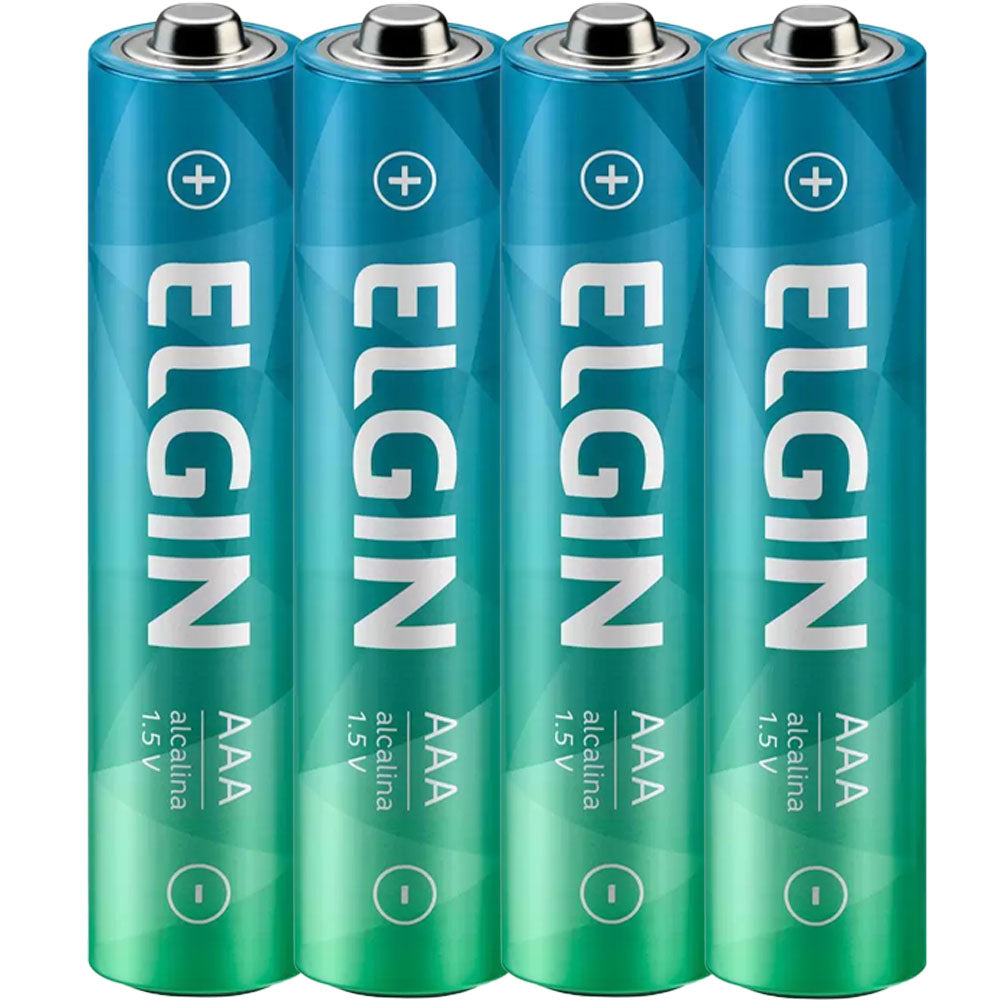 Pilha Alcalina AAA 1,5V -Blister Com 4 Unidades Elgin ELE000000082155