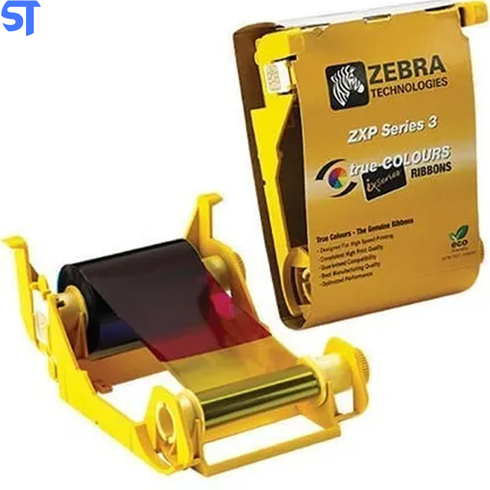 Ribbon Color Ymcko 200 Impressões para Impressora Zebra Zxp3 - 800033-84