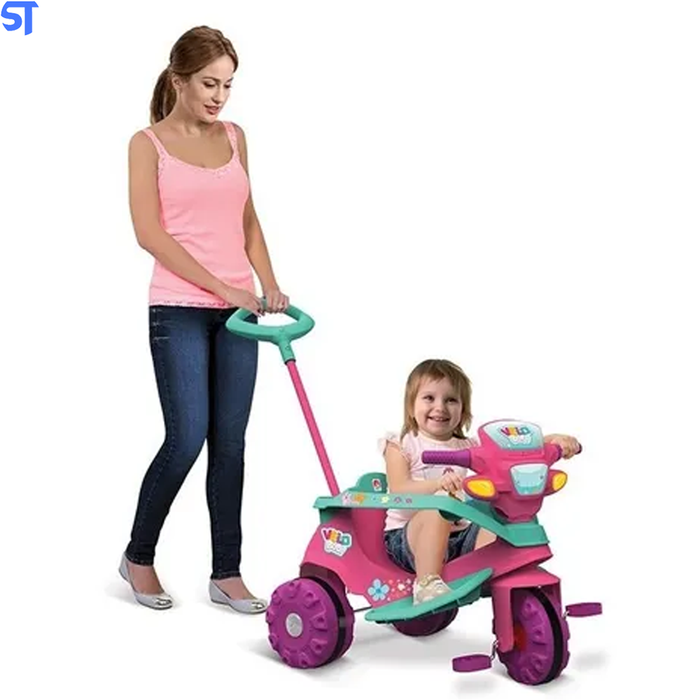 Triciclo Infantil Bandeirante Velo Baby - Rosa