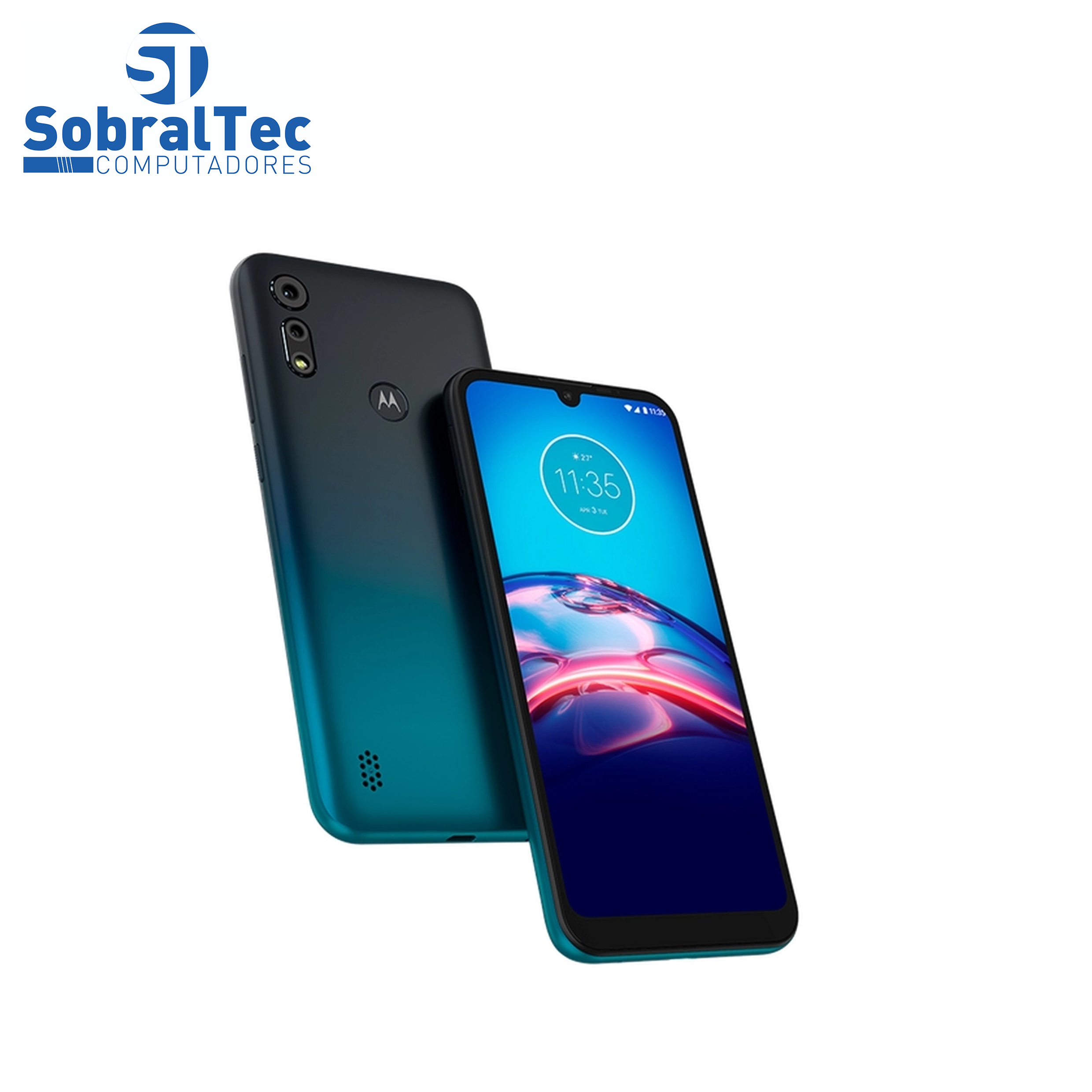 Smartphone Motorola Moto E6S 64GB Azul Navy 4G - Octa-Core 4GB RAM 6,1” Câm. Dupla + Selfie 5MP