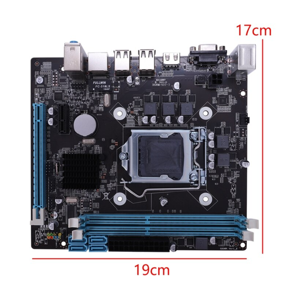 Placa Mãe Moczi HM55 Micro Atx Socket 1156 DDR3 Lan 10/100 AMI bios TG-HM55G336