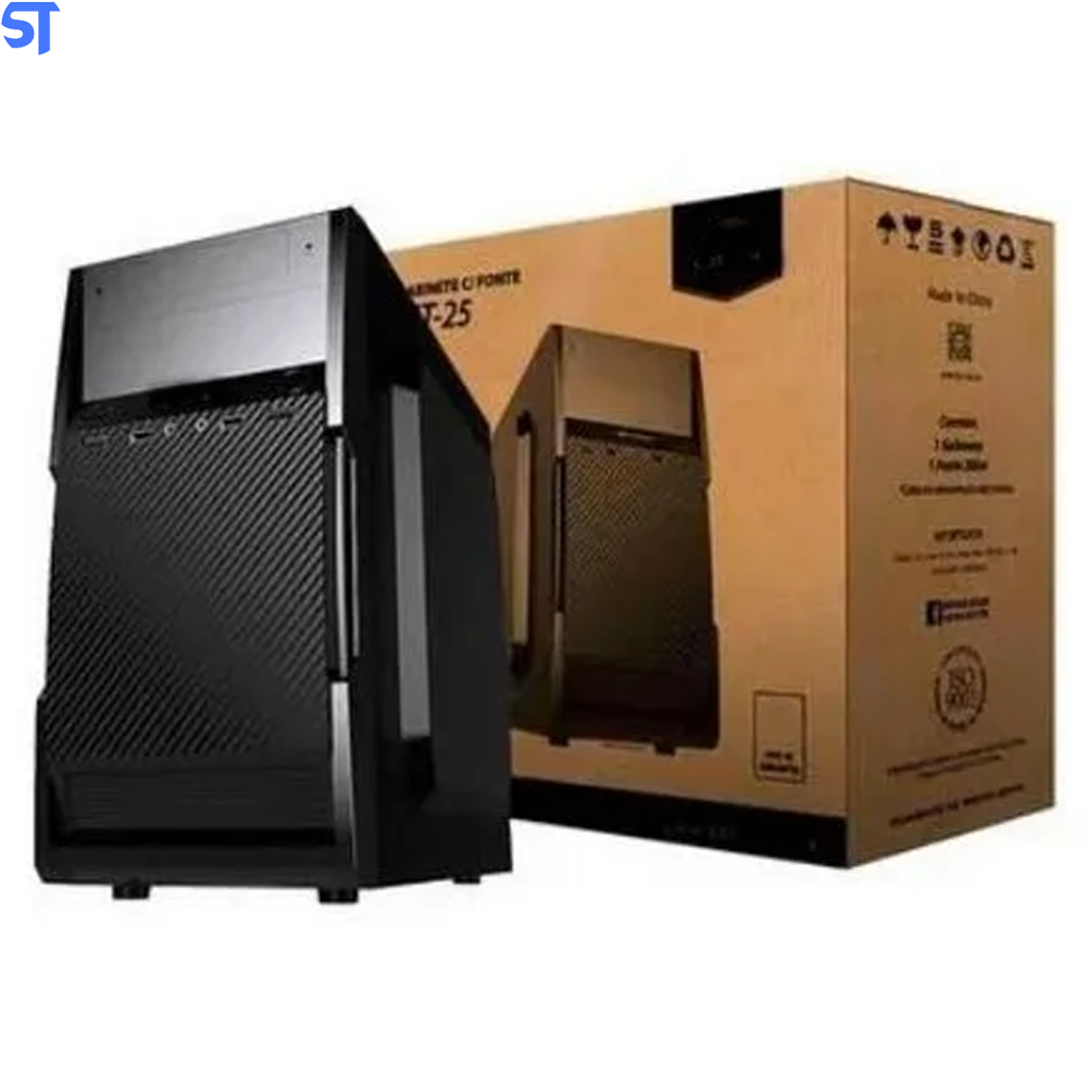 Gabinete Micro ATX MT-25V2BK C3Plus Sem Fonte