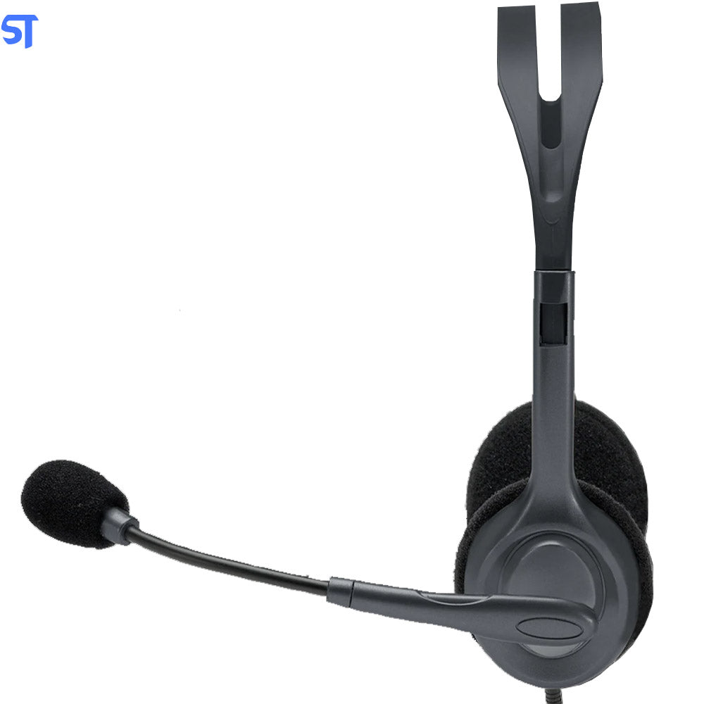 Headset Com Fio Logitech H111 Com Microfone Com Redução de Ruído e Conexão 3,5mm