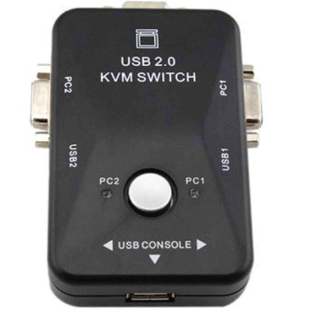 Chaveador Kvm Usb 2.0 Switch 2 Portas Vga e Usb A Usb B 2.0 KVm21UA
