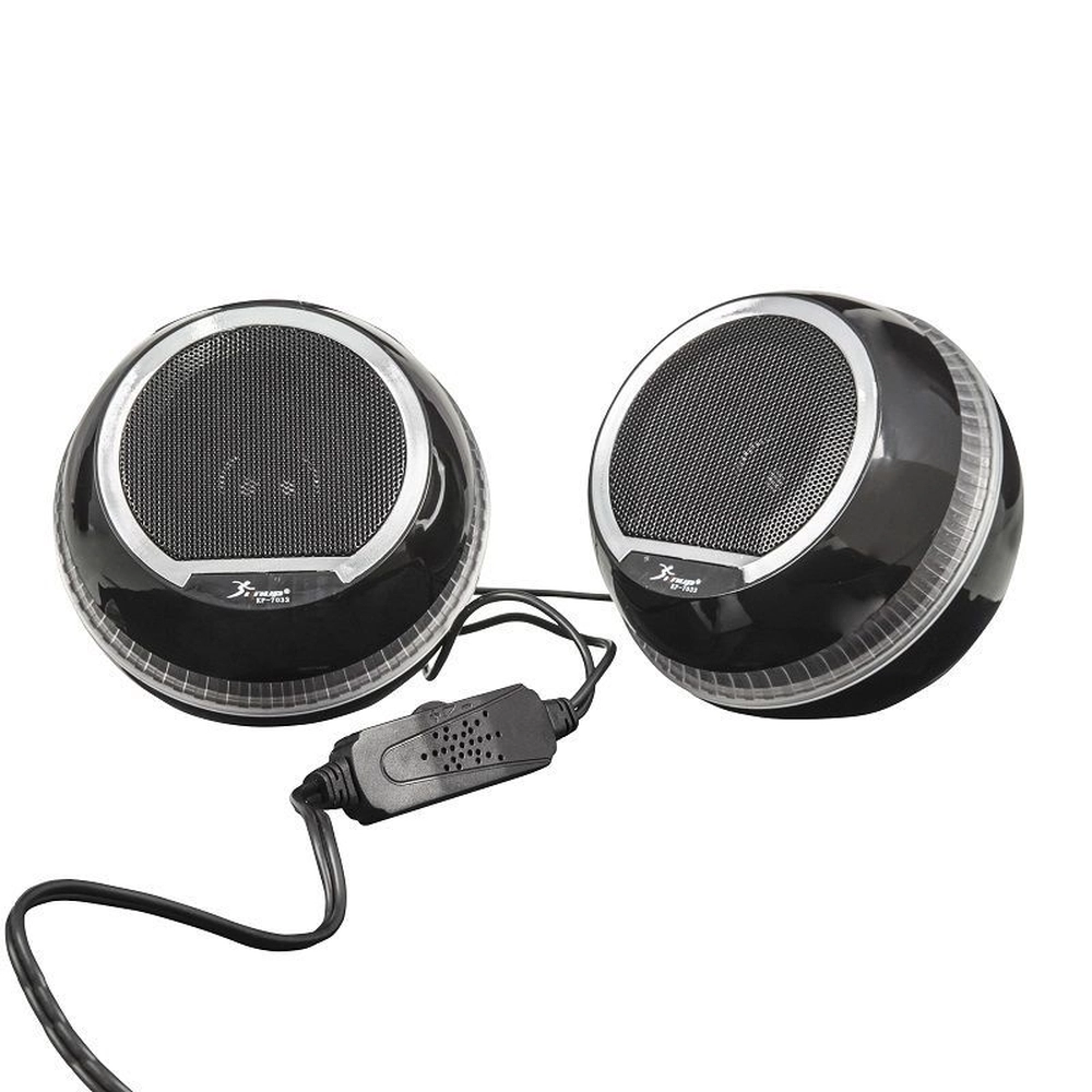 Caixa De Som Para PC Notebook 12W RMS 40Ohms Usb 2.0 Knup KP-7033