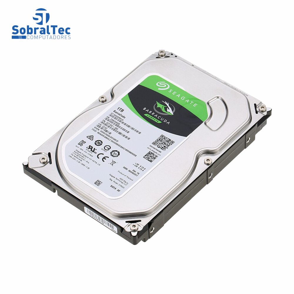 HD Interno Para Desktop SATA 3 1Tb 3.5 7200Rpm Seagate Barracuda ST1000DM010