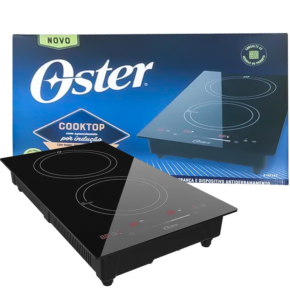 Cooktop por Indução 2 Bocas Oster Touch Screen 2 em 1 - 220V